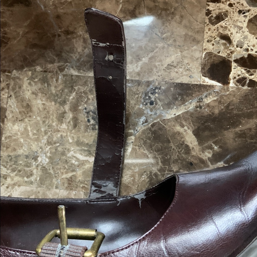 Brown Heeled Mary Jane Shoes - Picture 8 of 12
